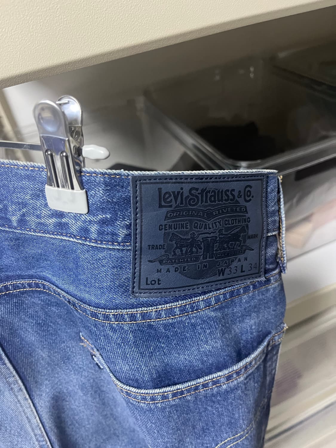 리바이스 프리미엄 블루탭 W33 L34 상품이미지6