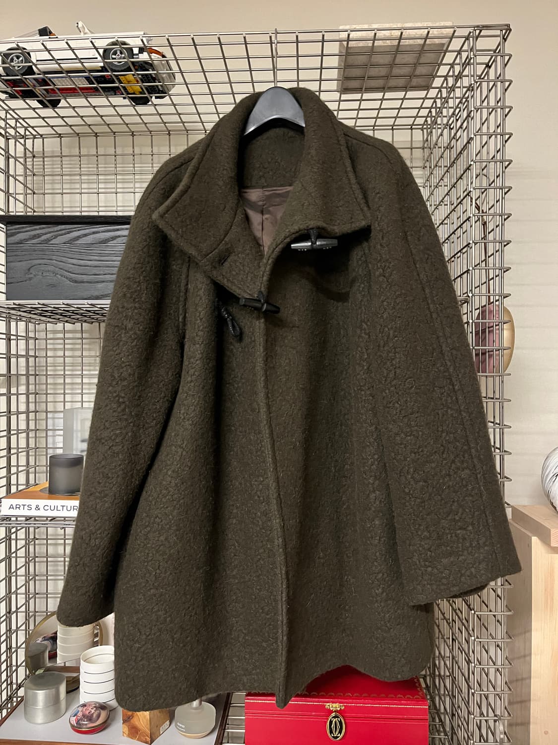 GBH X 현주파크 하이넥 토글 코트 브라운 상품이미지2