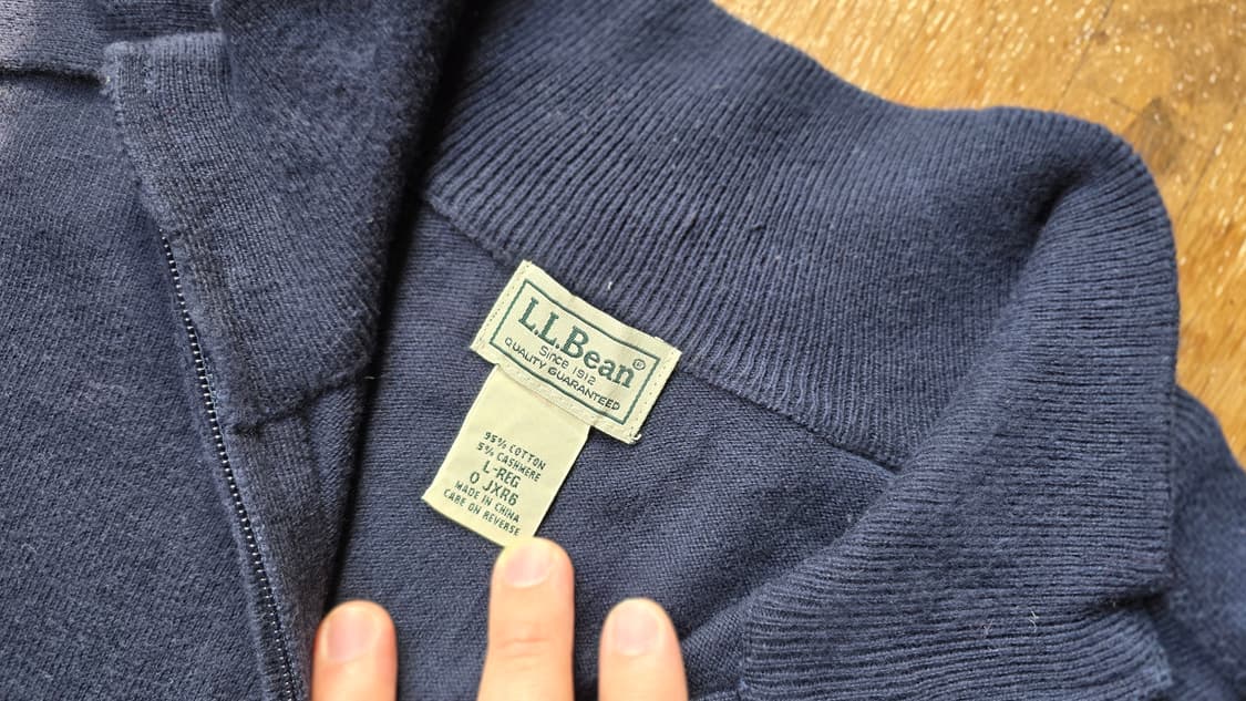 L.L.Bean 엘엘빈 면 & 캐시미어 혼방 니트 상품이미지2