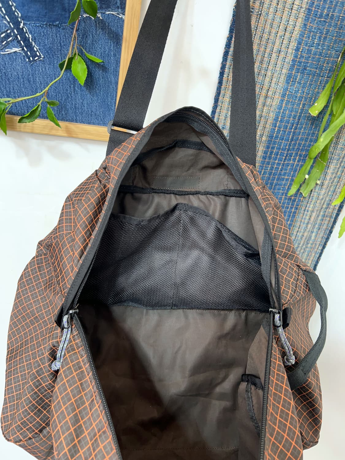AiGLE  Grid Check Nylon Duffle Bag 상품이미지10