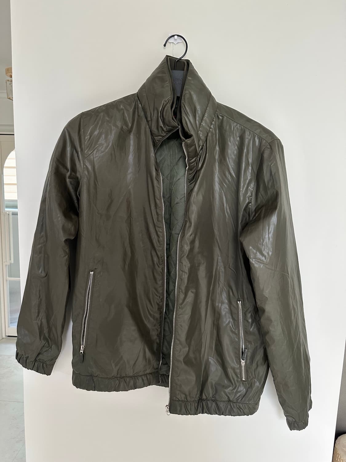 라코스테 레더 블루종 M 상품이미지1