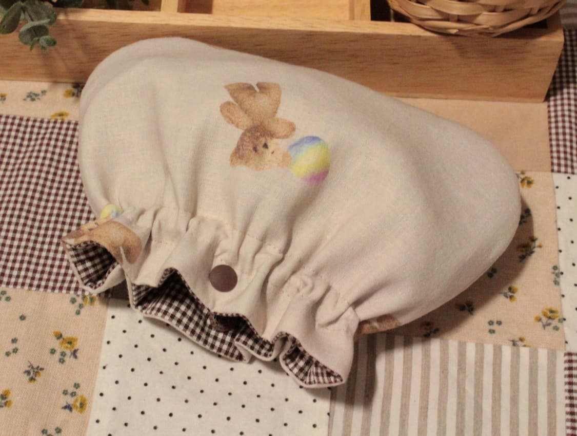 핸드메이드 곰무늬 밴딩 파우치 상품이미지3