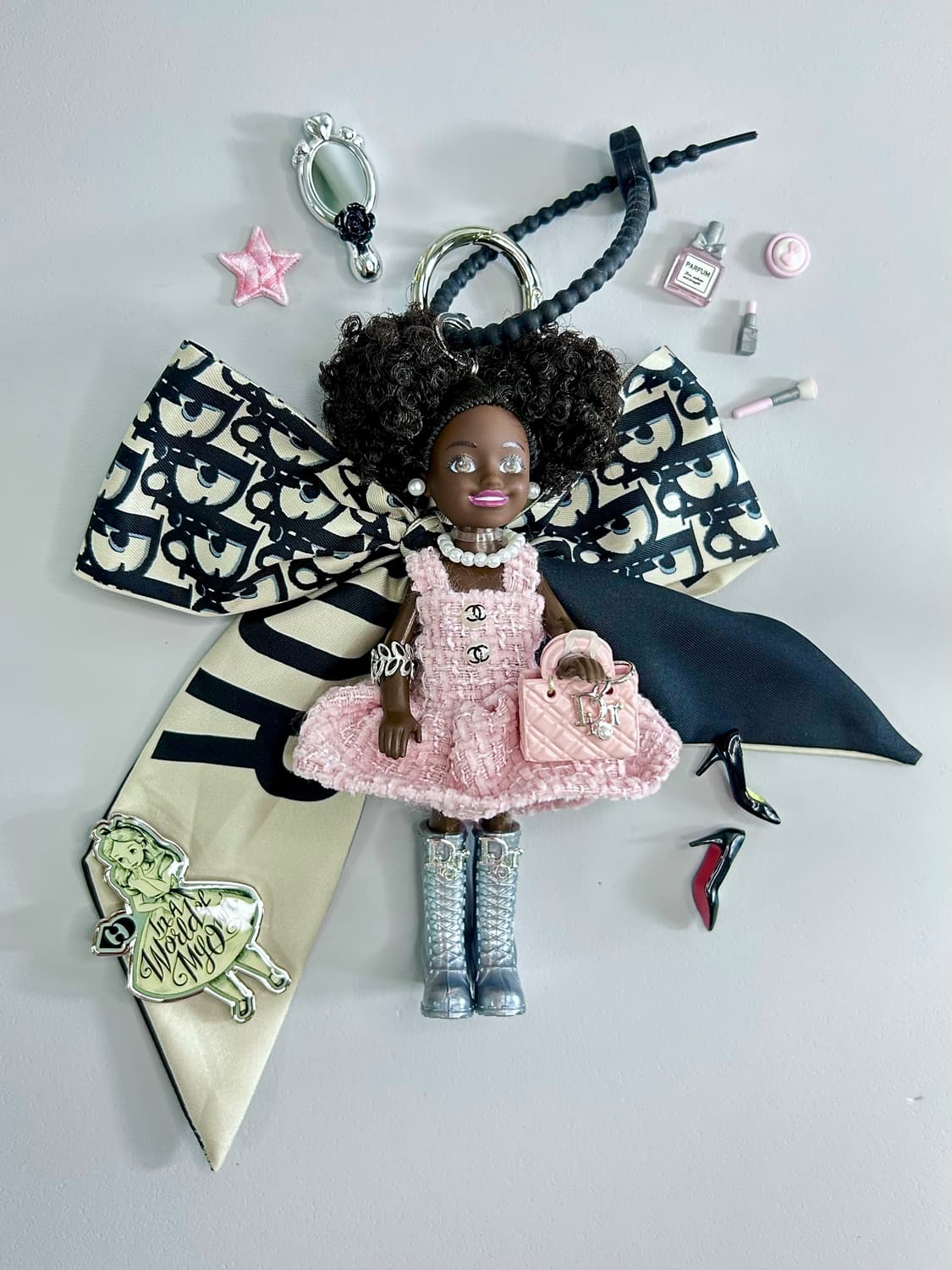 (8)바비키링 정품USA 마텔사 바비인형 커스텀키링 상품이미지1