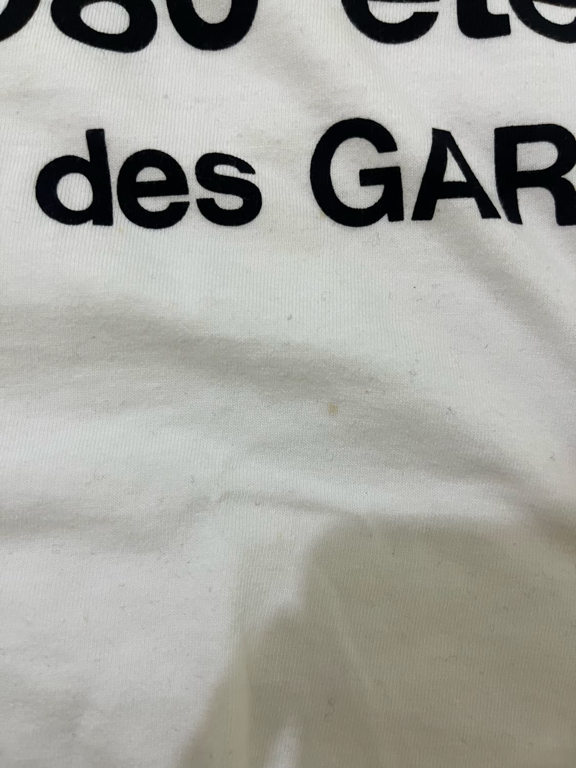 CDG 1986 꼼데가르송 티셔츠 화이트 상품이미지3