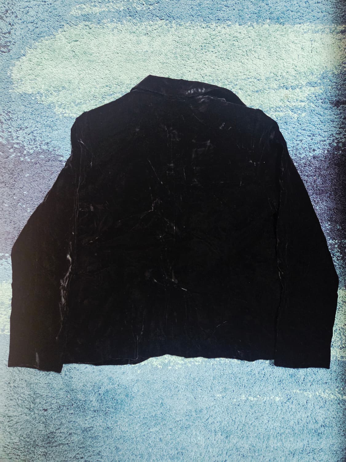 블랙 벨벳 블레이저 자켓  boujours de cuse 상품이미지4