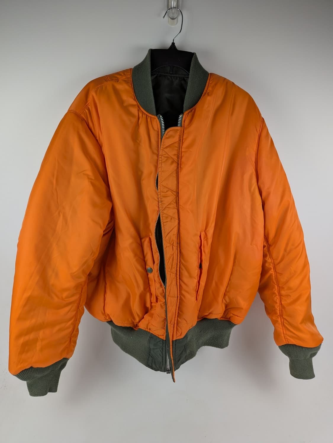 80s 미공군 납품용 알파인더스트리 MA-1 플라이트자켓 세이지 상품이미지7