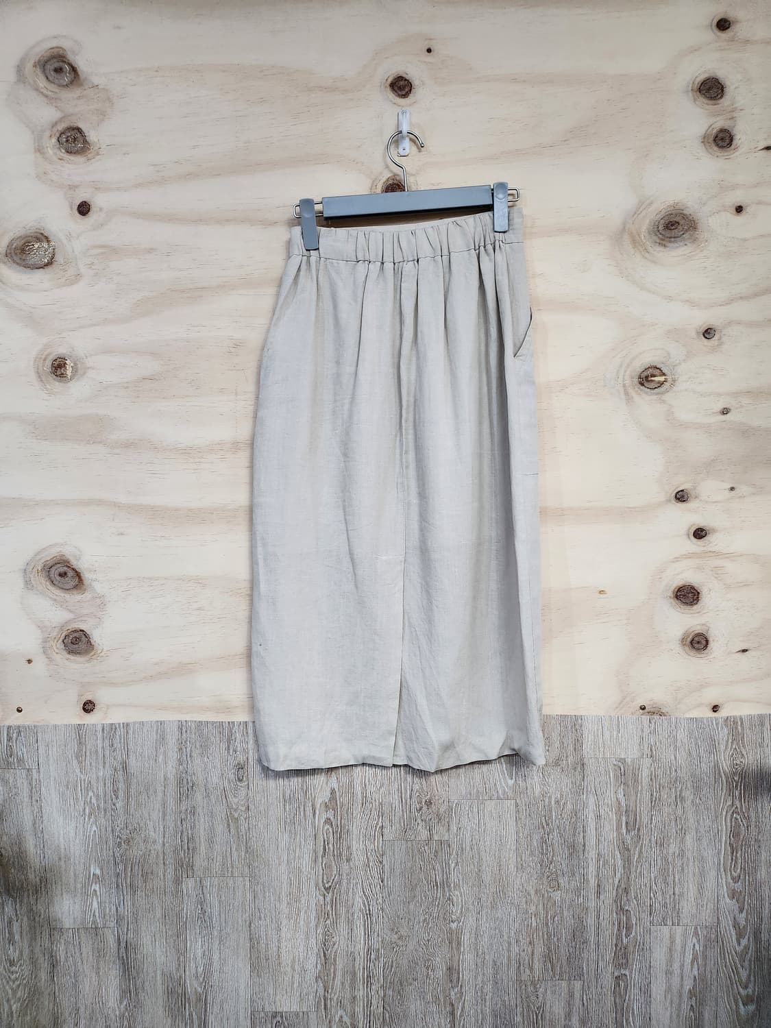 1107) 린넨 블렌드 롱 스커트 상품이미지2