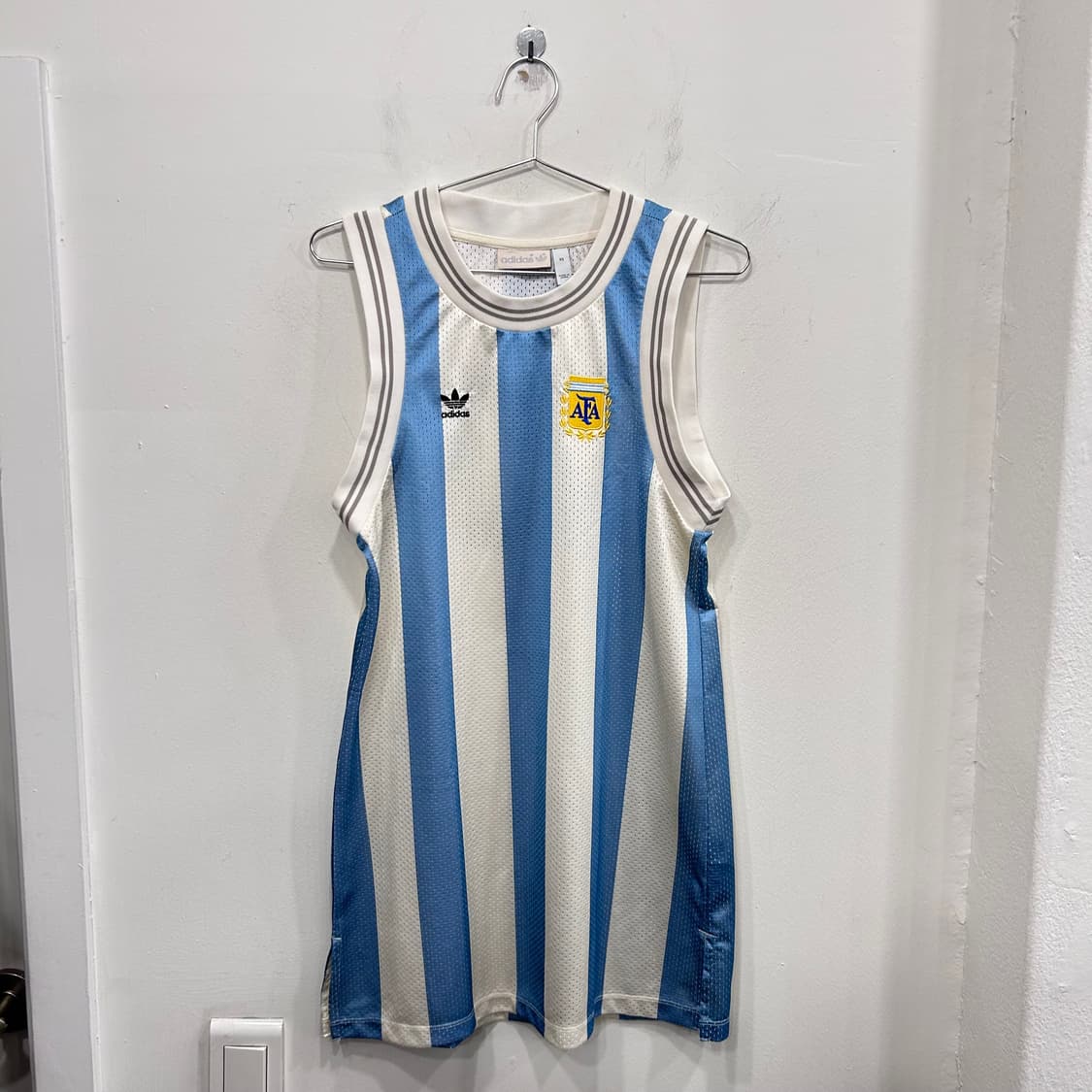 아디다스 아르헨티나 메쉬 슬리브리스 원피스 상품이미지2