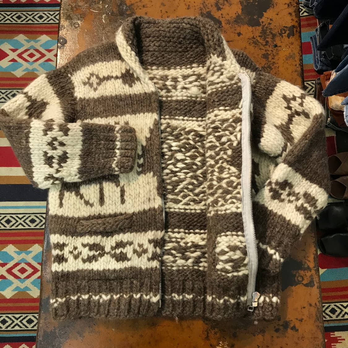 VTG 빈티지 노르딕 패턴 코위찬 여성 55 66 남성 97  상품이미지5