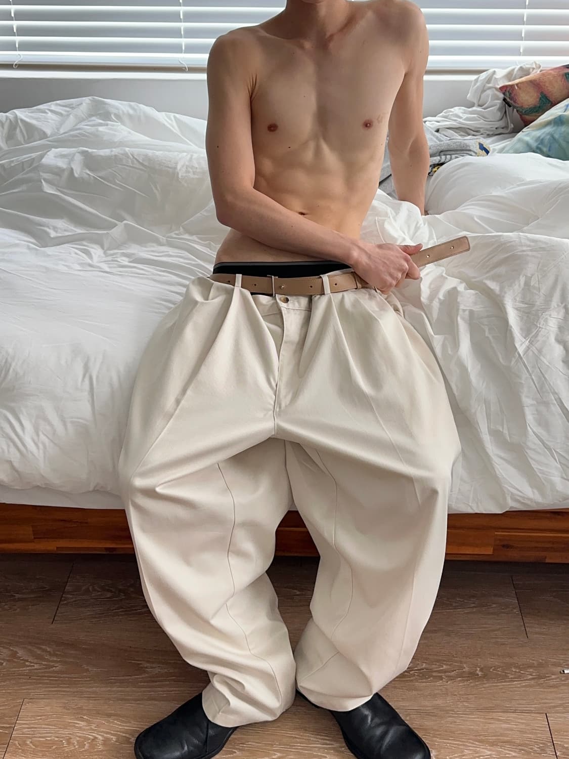 L.L. Bean 슈퍼 와이드 테이퍼드 트라우저 상품이미지4