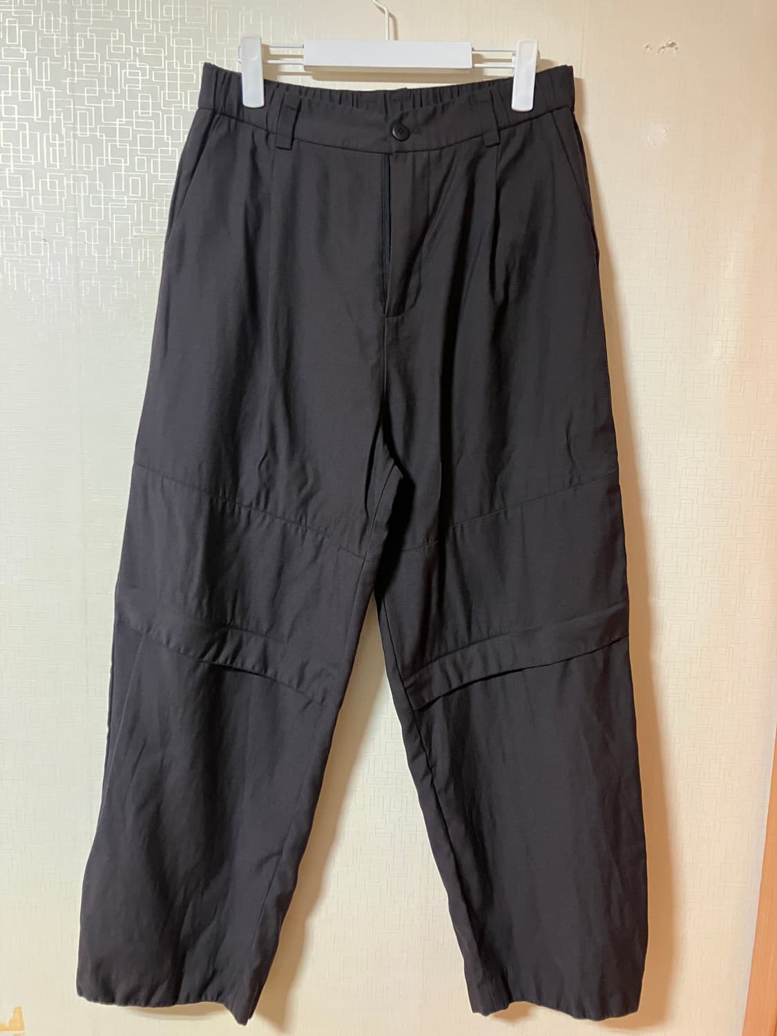 폴리테루 미들지퍼 슬랙스 상품이미지1