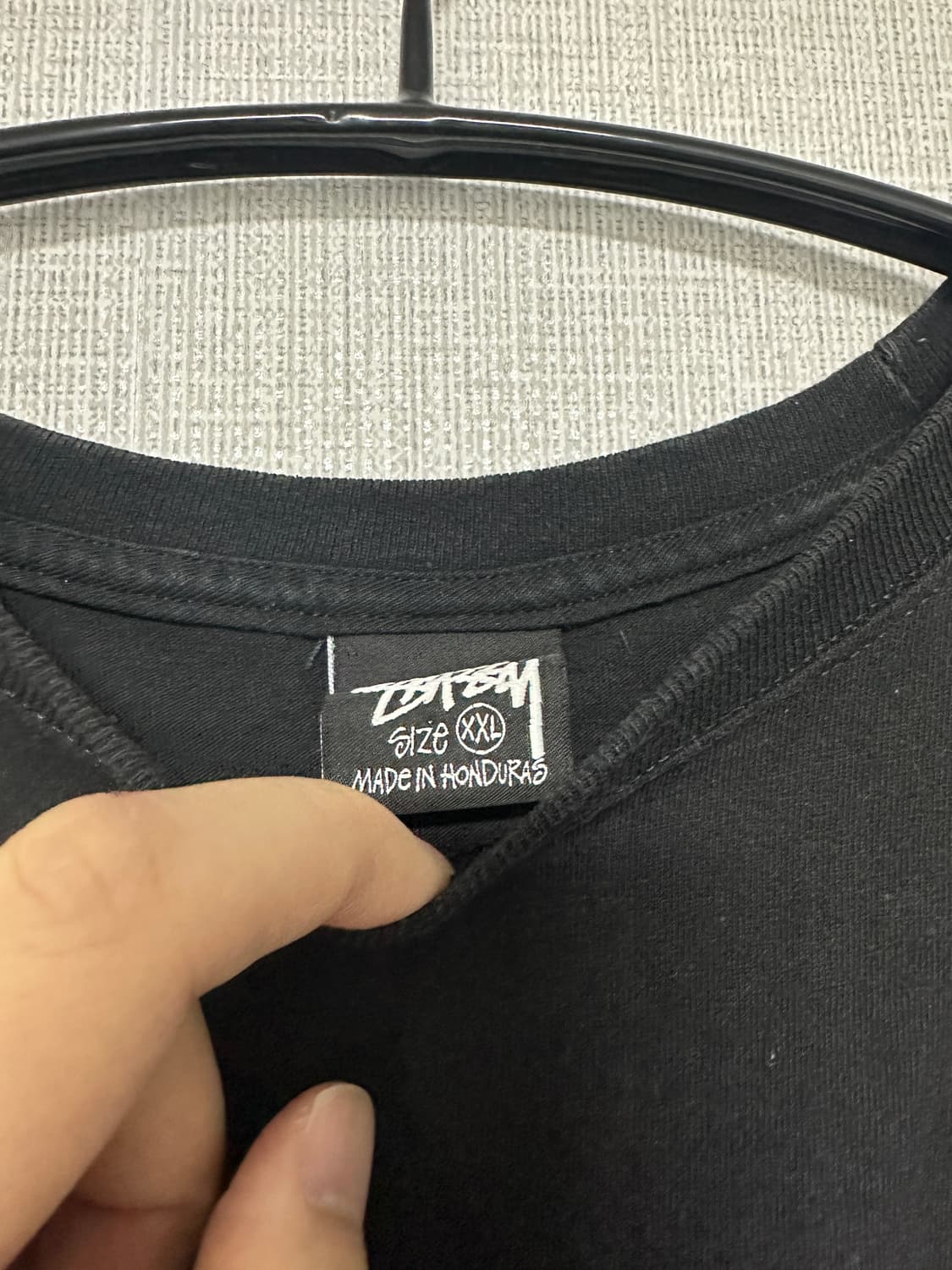 스투시 기본 반팔티(검정/2XL) 상품이미지3