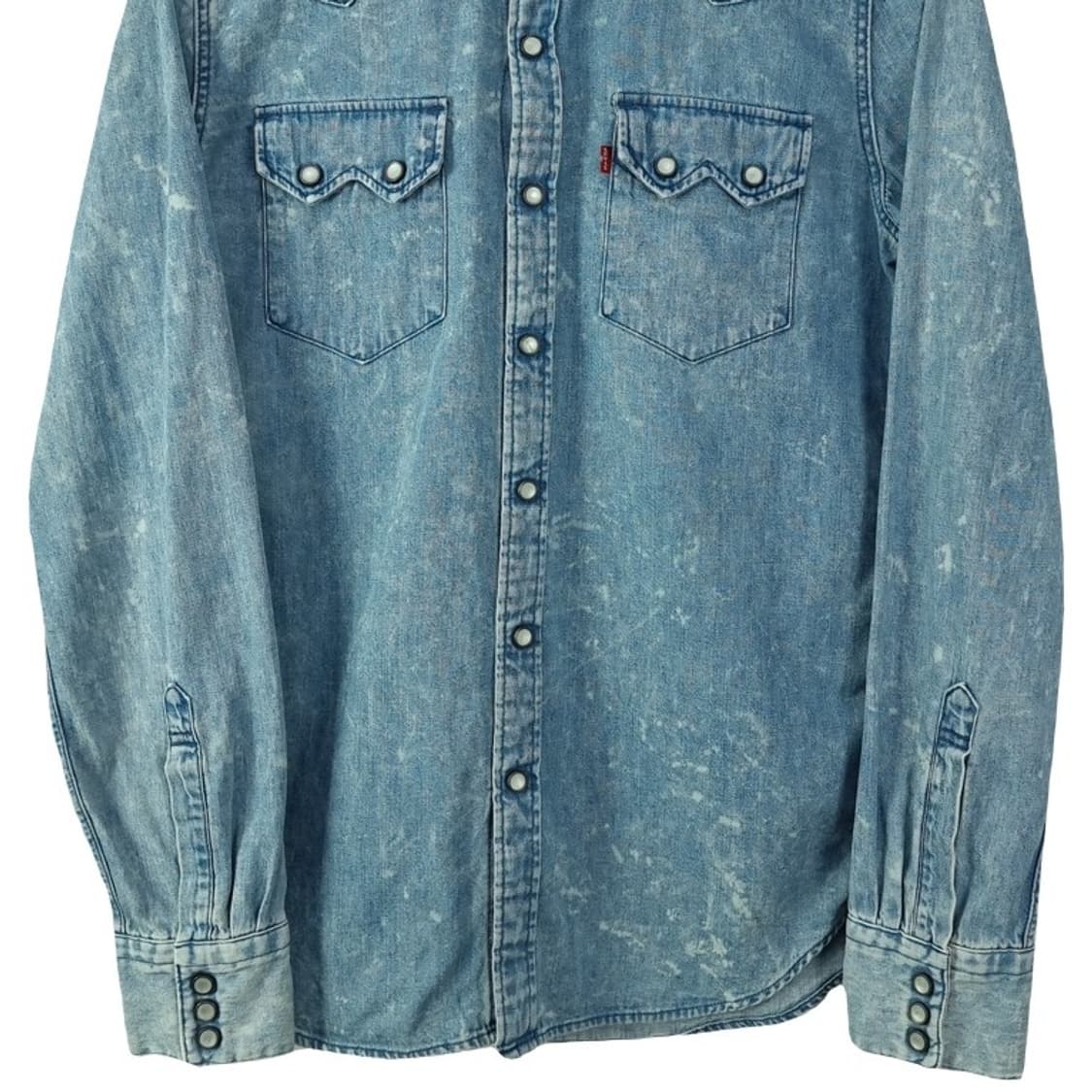 [리바이스] 빈티지 워시드 데님 웨스턴 셔츠 M18485 상품이미지5