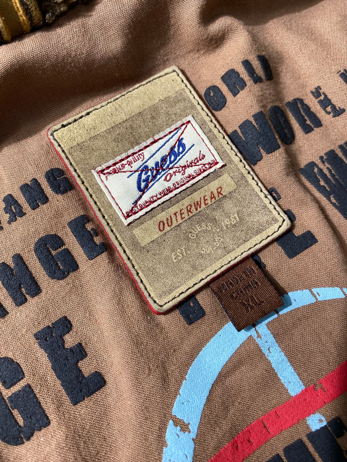 [XL] 90s Vintage GUESS 게스 빈티지 에이징 레더자켓 상품이미지7