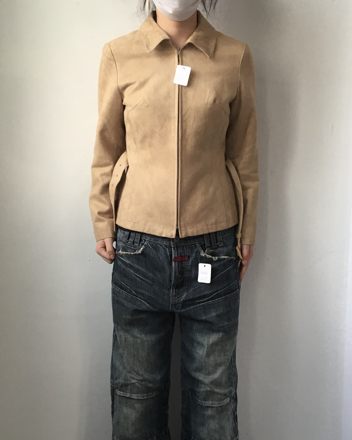Belted suede shirt jackt 상품이미지1