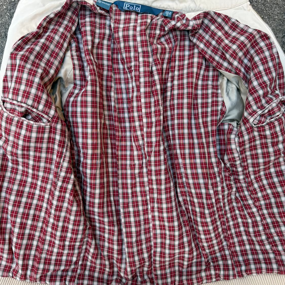 폴로 아이보리 블루종 자켓 상품이미지5