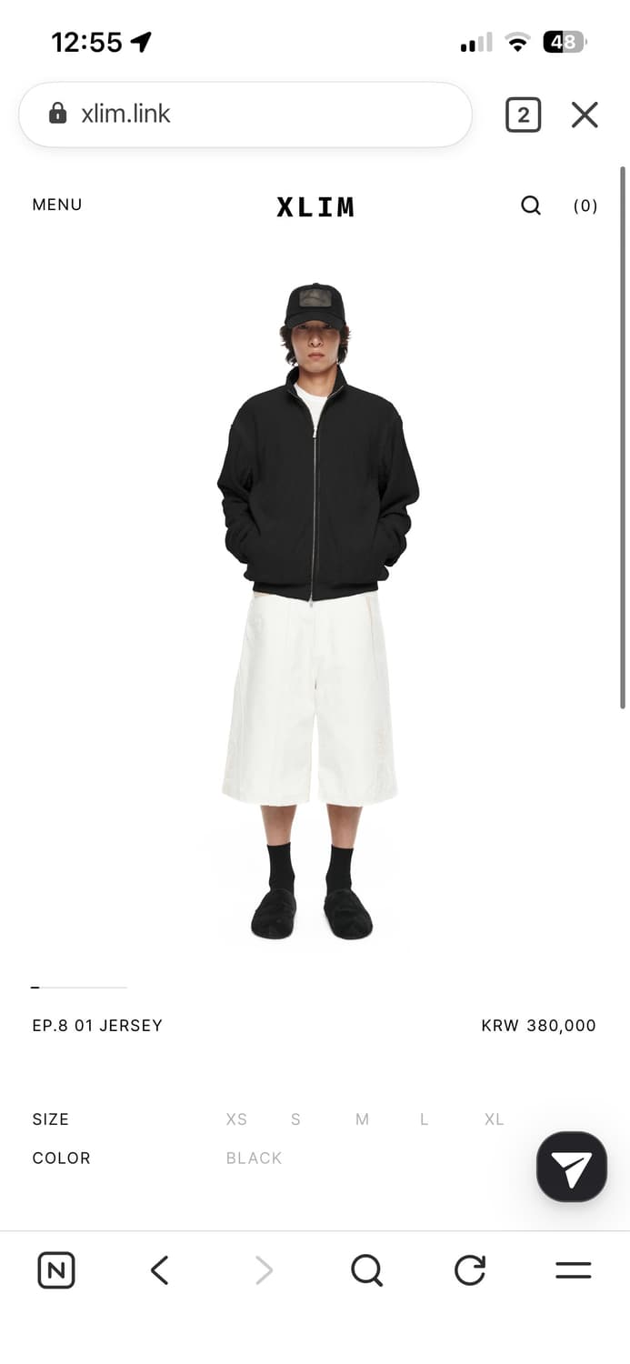 엑슬림 ep8 져지 교환 s->xs 상품이미지1