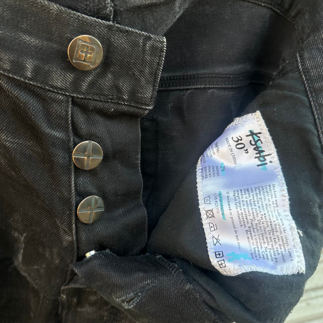 ksubi chitch jeans 수비 칫치 진 30 (black) 상품이미지6