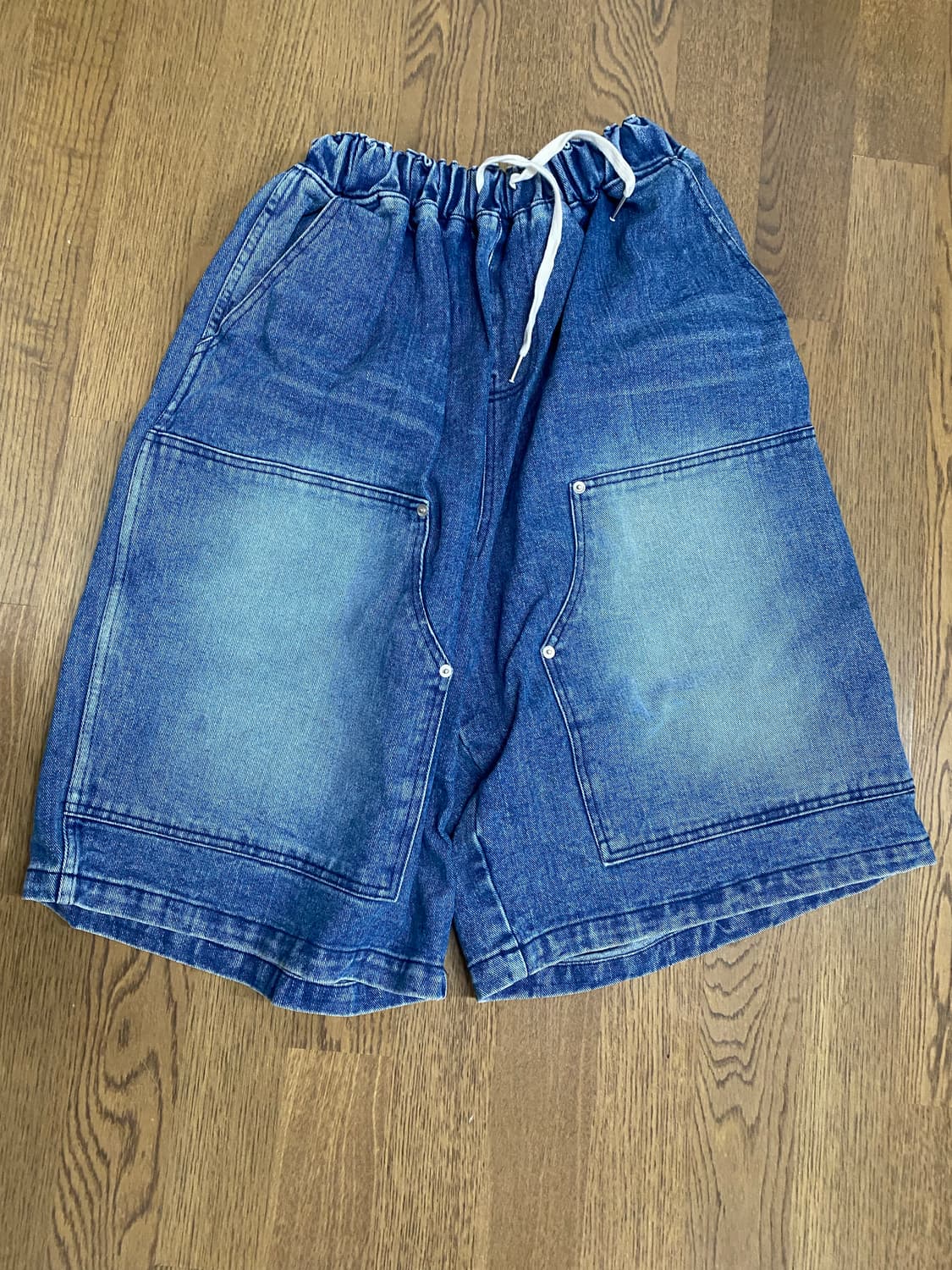 더블니 데님 버뮤다 팬츠 상품이미지2