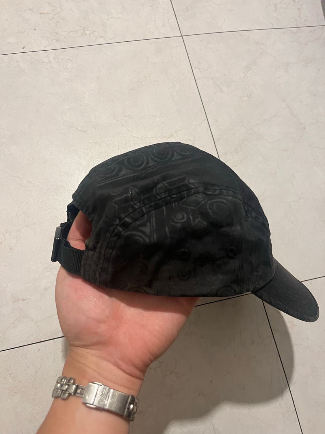 old stussy capz 반다나 패턴 블랙 볼캡 상품이미지4