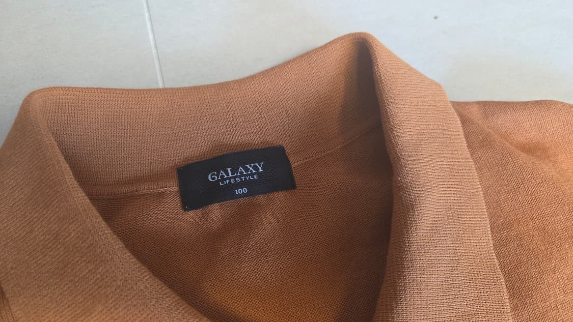 갤럭시 6M 칼라 반팔 니트 상품이미지5