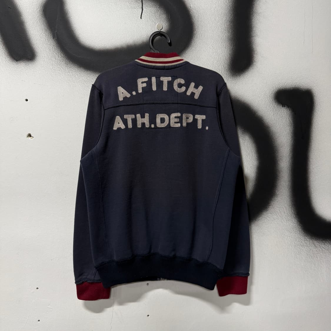 아베크롬비 Y2K 패치 배색 그런지 데미지 집업 코튼 자켓 상품이미지2