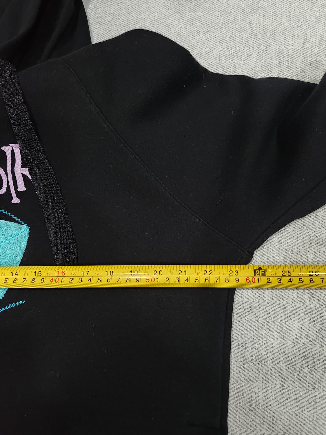 레니본 검정샏 후드티 여성 S사이즈 상품이미지9