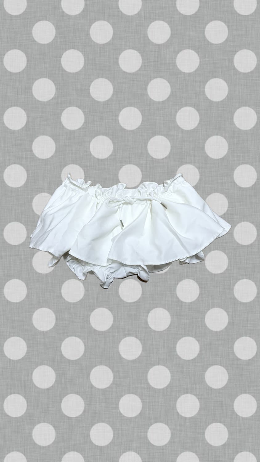 페어리 펌킨 화이트 스커트팬츠 달천 위시코어 상품이미지1