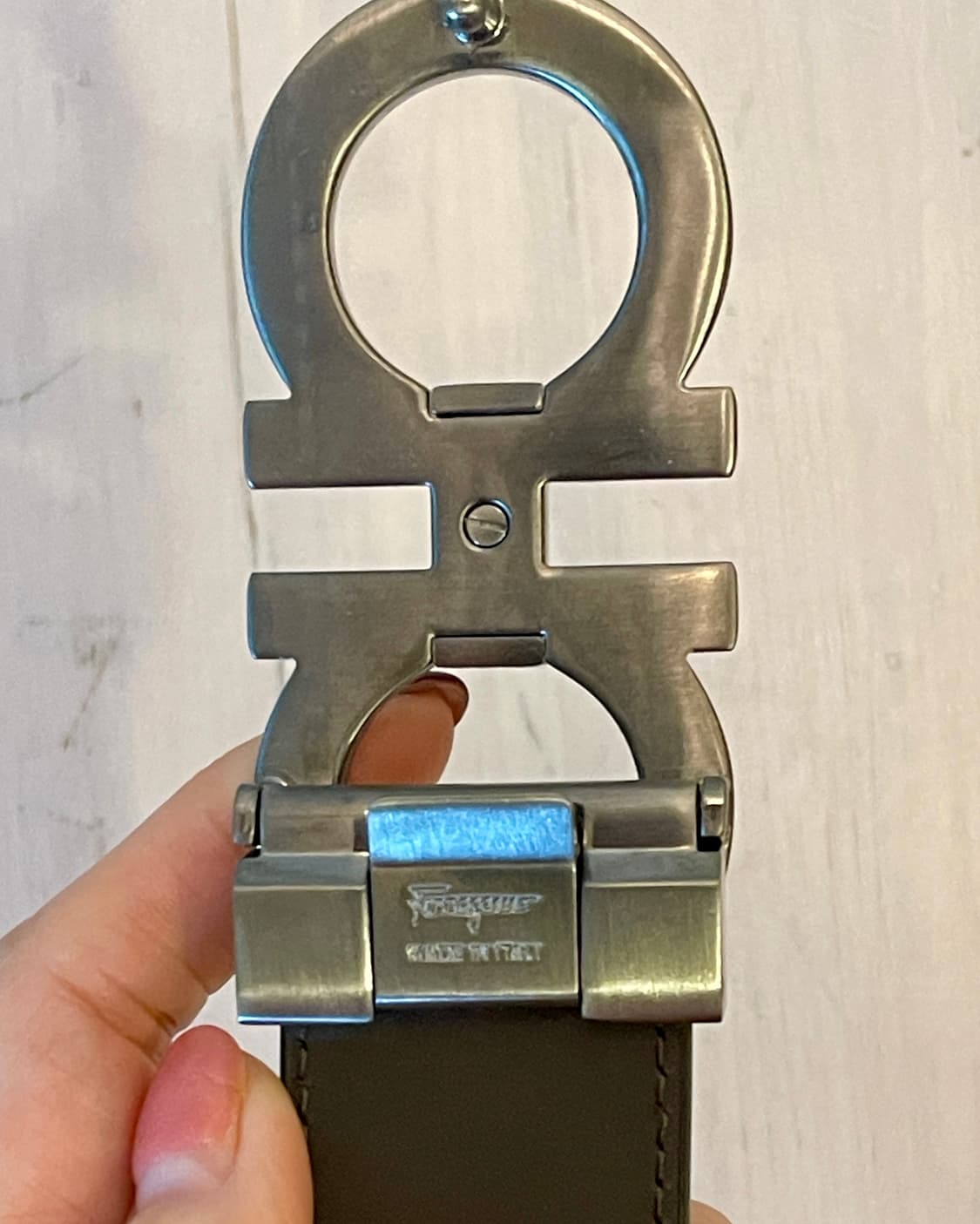 페라가모 Ferragamo 간치니 버클 리버시블 남성벨트 상품이미지3