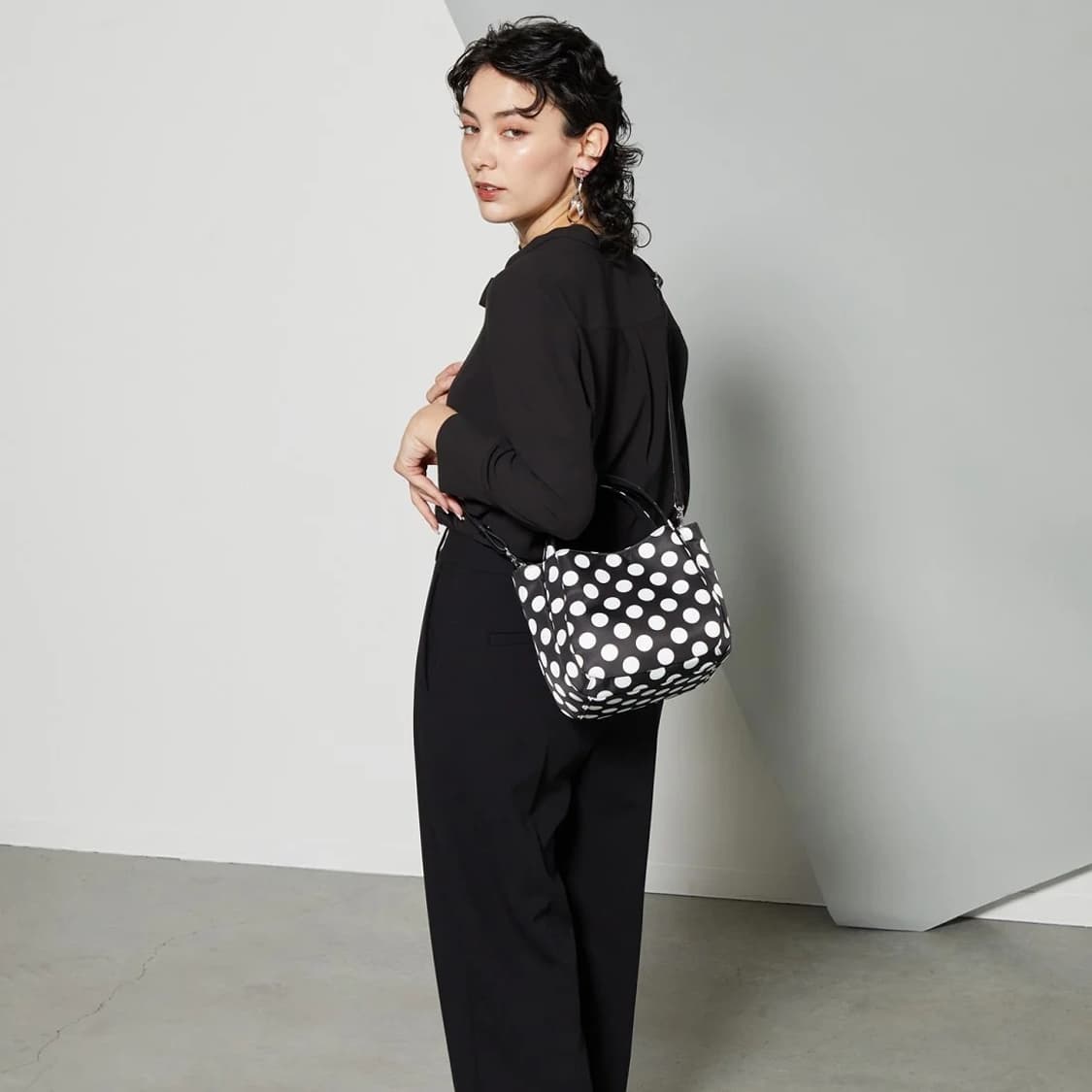 요지 야마모토 2way 도트 토트백 숄더백 상품이미지4