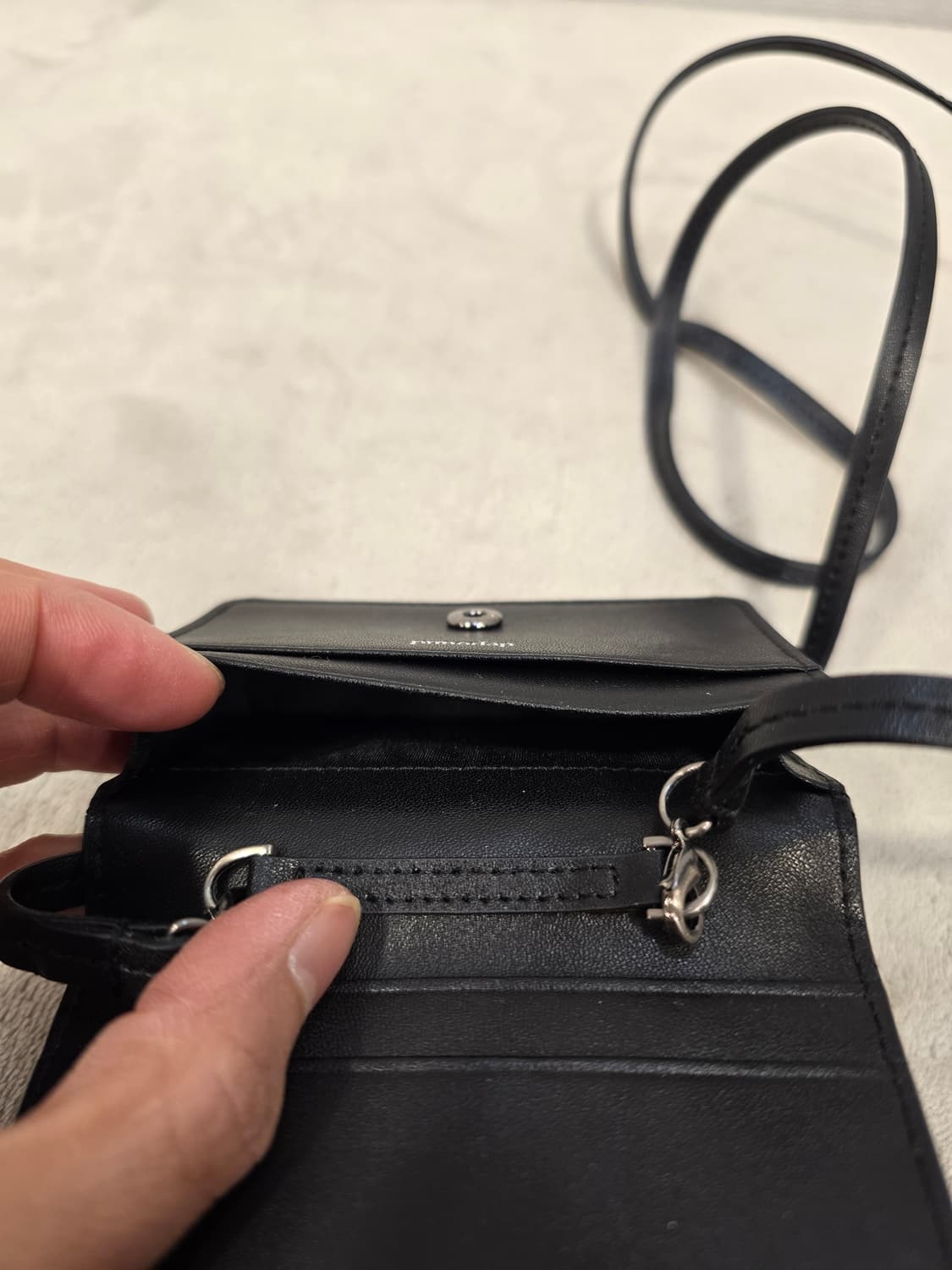 거의새거) 드파운드 타운백 미니월렛 헤링본 아이보리 카드지갑 상품이미지8