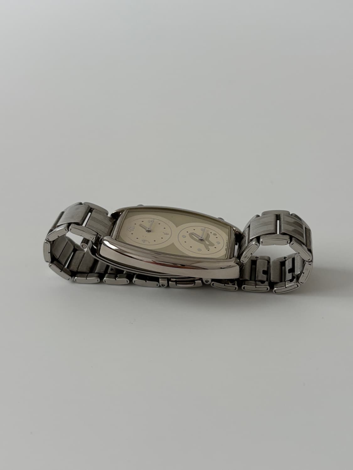 dual time silver square ladies quartz 상품이미지6