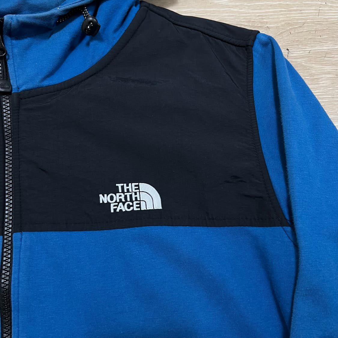 노스페이스 배색 로고 후드집업 [블루] 2XL/110 상품이미지4