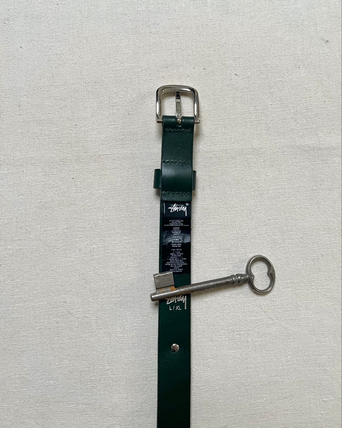 스투시 ss 링크 스터드 벨트 L/XL 그린 stussy belt 상품이미지5