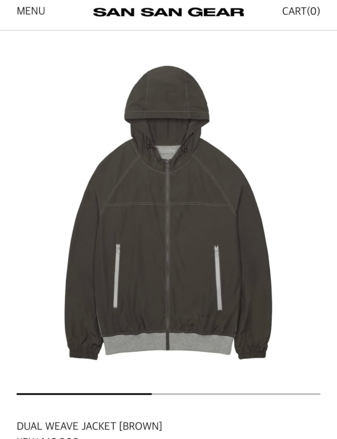 산산기어 DUAL WEAVE JACKET (1) 상품이미지1