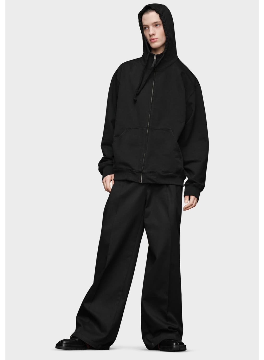 마르지엘라 엠브로이더드 로고 후디 상품이미지1