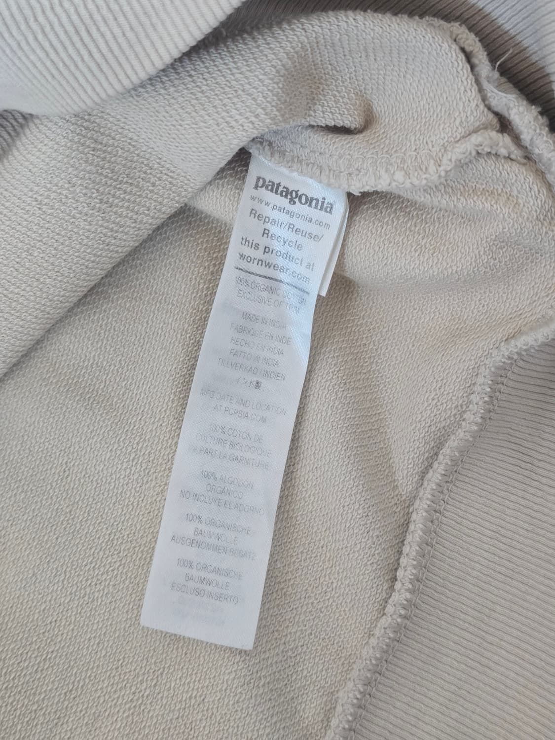 파타고니아 레제너레이티브 오가닉 맨투맨 XS 상품이미지6