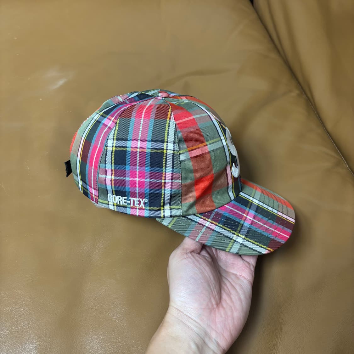 Supreme 슈프림 고어텍스 체크 S로고 6패널 볼캡 모자 Check 상품이미지4