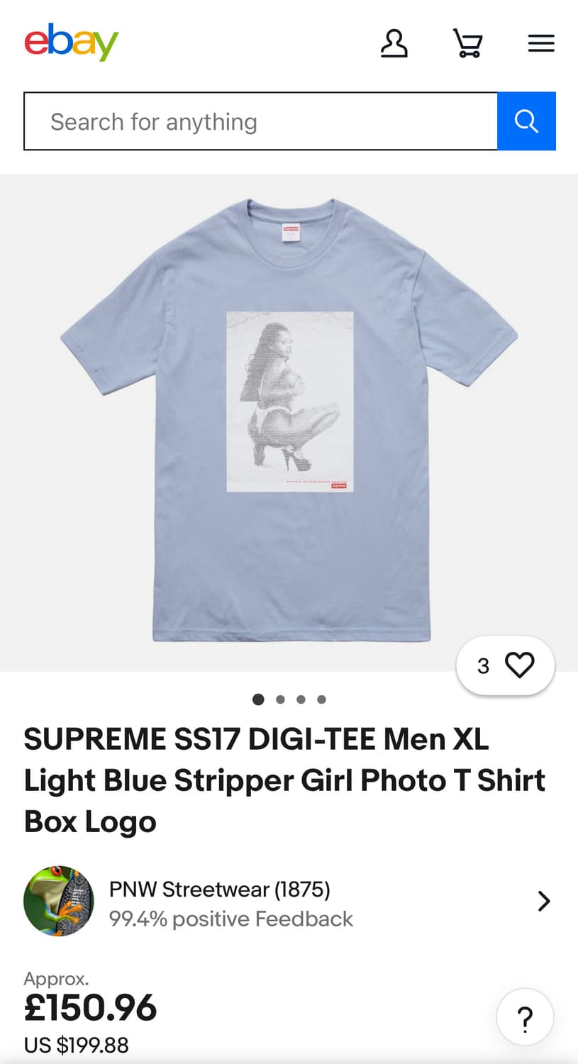 슈프림 (Supreme) 17ss Digi Girl 티셔츠 상품이미지2