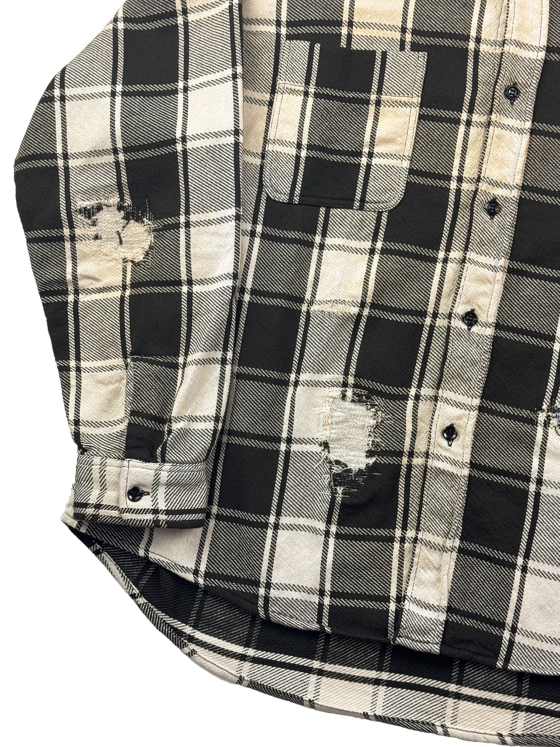 바우와우 리페어 에이징 플란넬 셔츠 상품이미지4