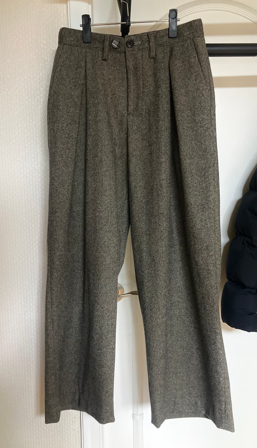 마틴플랜 트윌 울 와이드 팬츠 슬랙스 베이지 상품이미지3