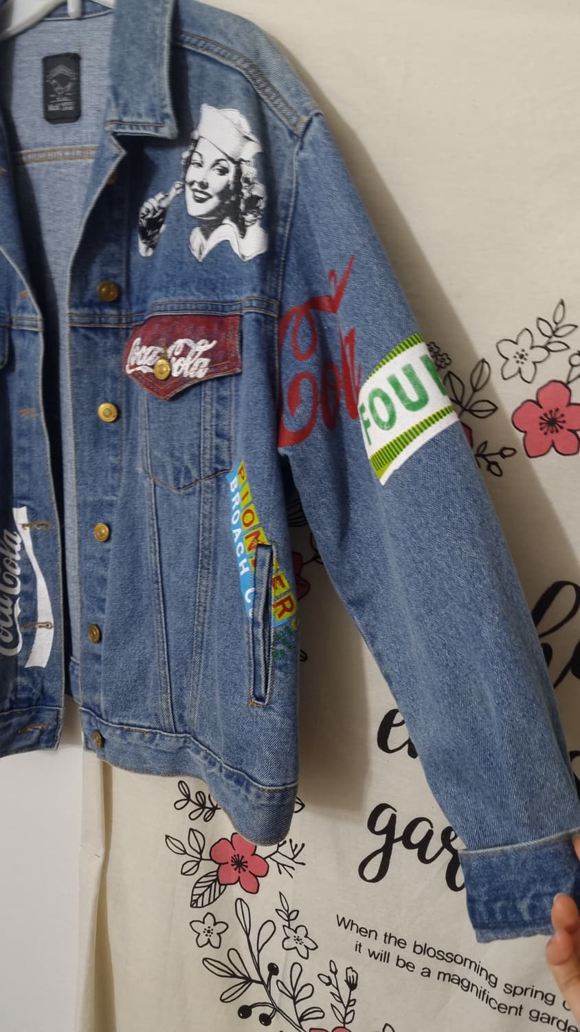 Mock Artist JEANS 패치 프린팅 청자켓F 상품이미지3