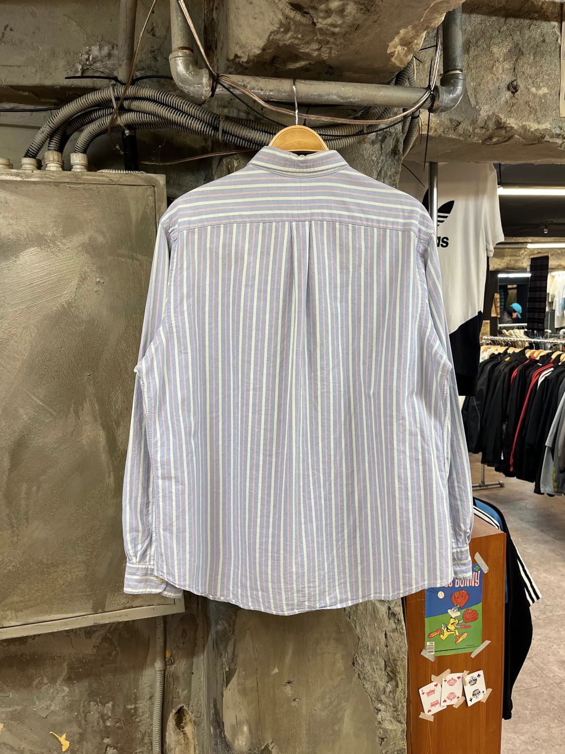 폴로 랄프로렌 스트라이프 셔츠 스카이블루 XL #csz2273  상품이미지2