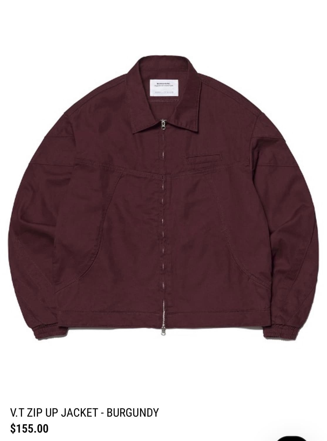 노매뉴얼 버건디 자켓 M 상품이미지1