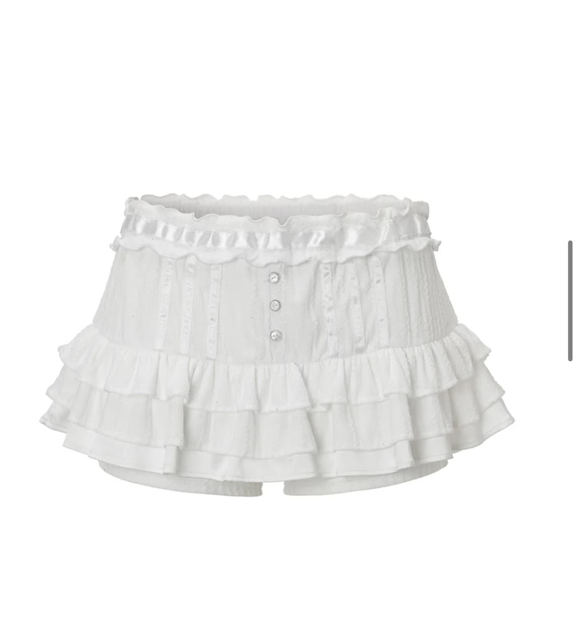 새상품) 쓰리타임즈 트와일라잇 스커트 화이트 상품이미지1