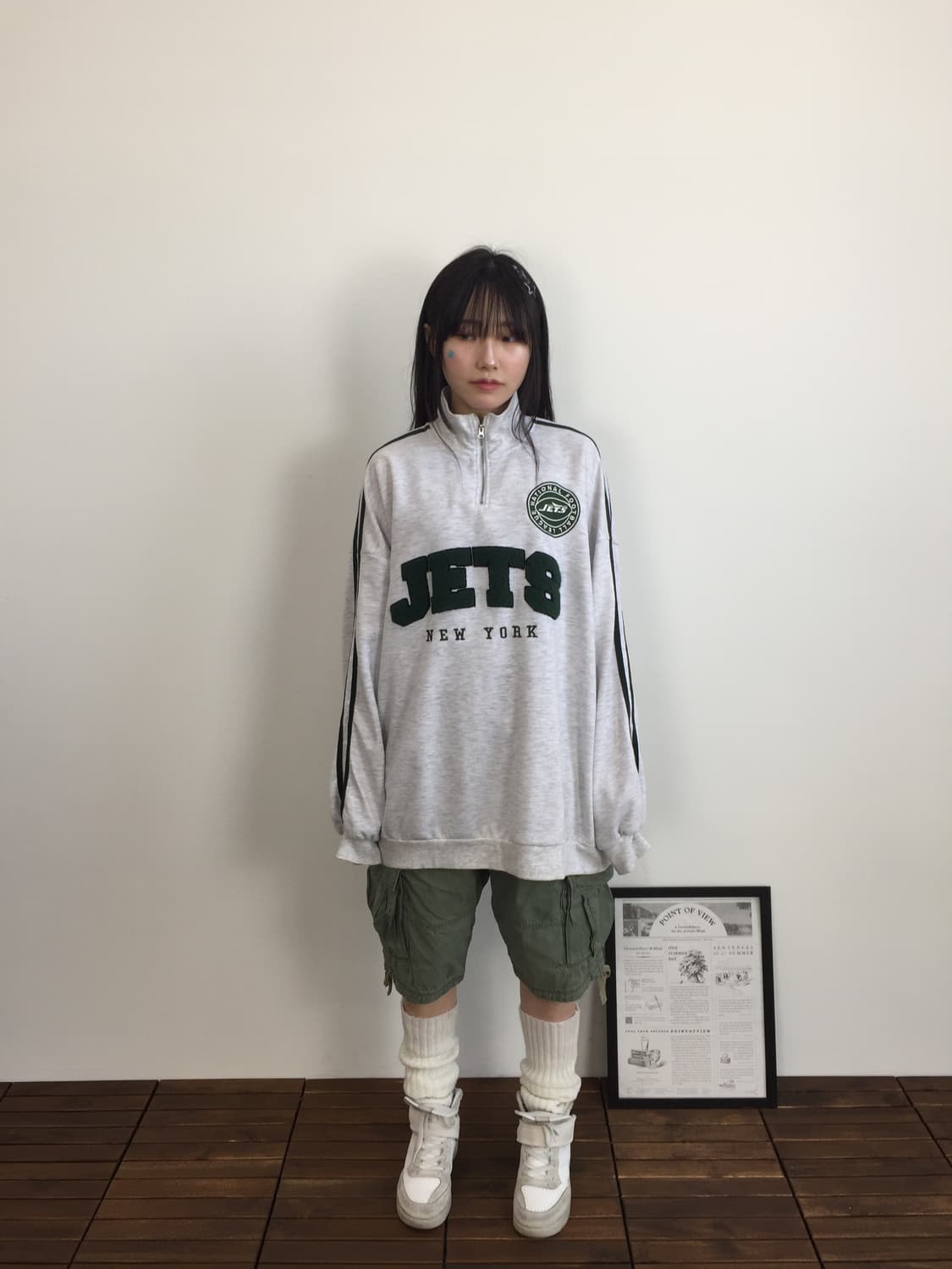 NFL NY Jets Half-Zip Pullover 상품이미지1