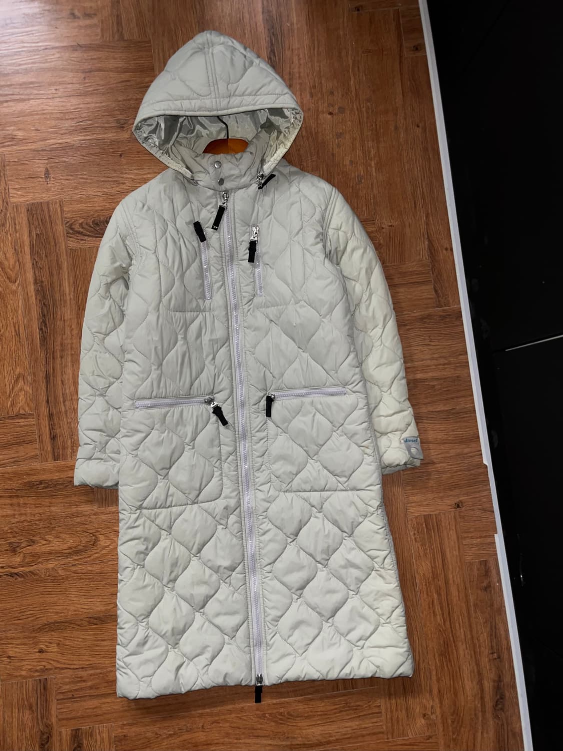 Diesel 디젤 퀄팅 후드 롱자켓 상품이미지2