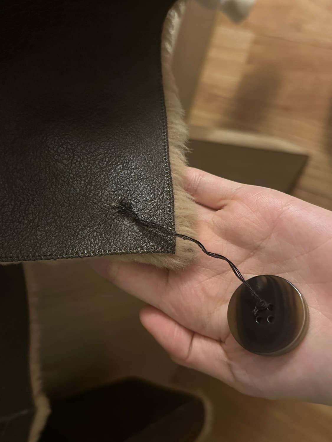 NOT YOUR ROSE 낫유어로즈 무스탕 brown 상품이미지2