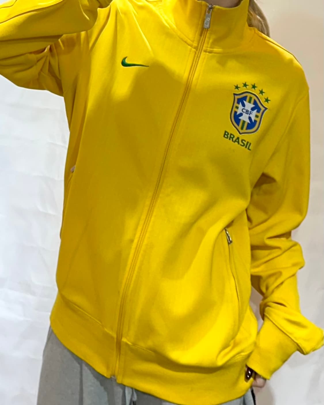 나이키 브라질 국대 옐로우 트랙탑 상품이미지1