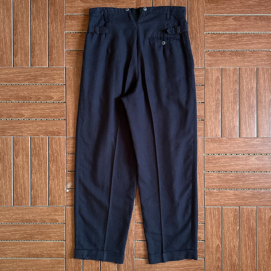 80’s Bill tornade france linen trouser 상품이미지2